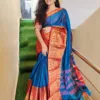 Narayanpet Cotton Sarees - Blue