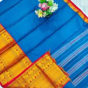 Narayanpet Cotton Sarees - Blue