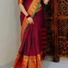 Narayanpet Cotton Sarees - Maroon