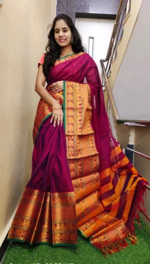 Narayanpet Cotton Sarees - Mejantha Pink