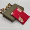 Khadi Cotton Sarees with embroidery blouse - Green with Red blouse