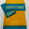 Madisar sarees - Madurai Sungudi Cotton - Running Blouse (Mustard Yellow Colour)