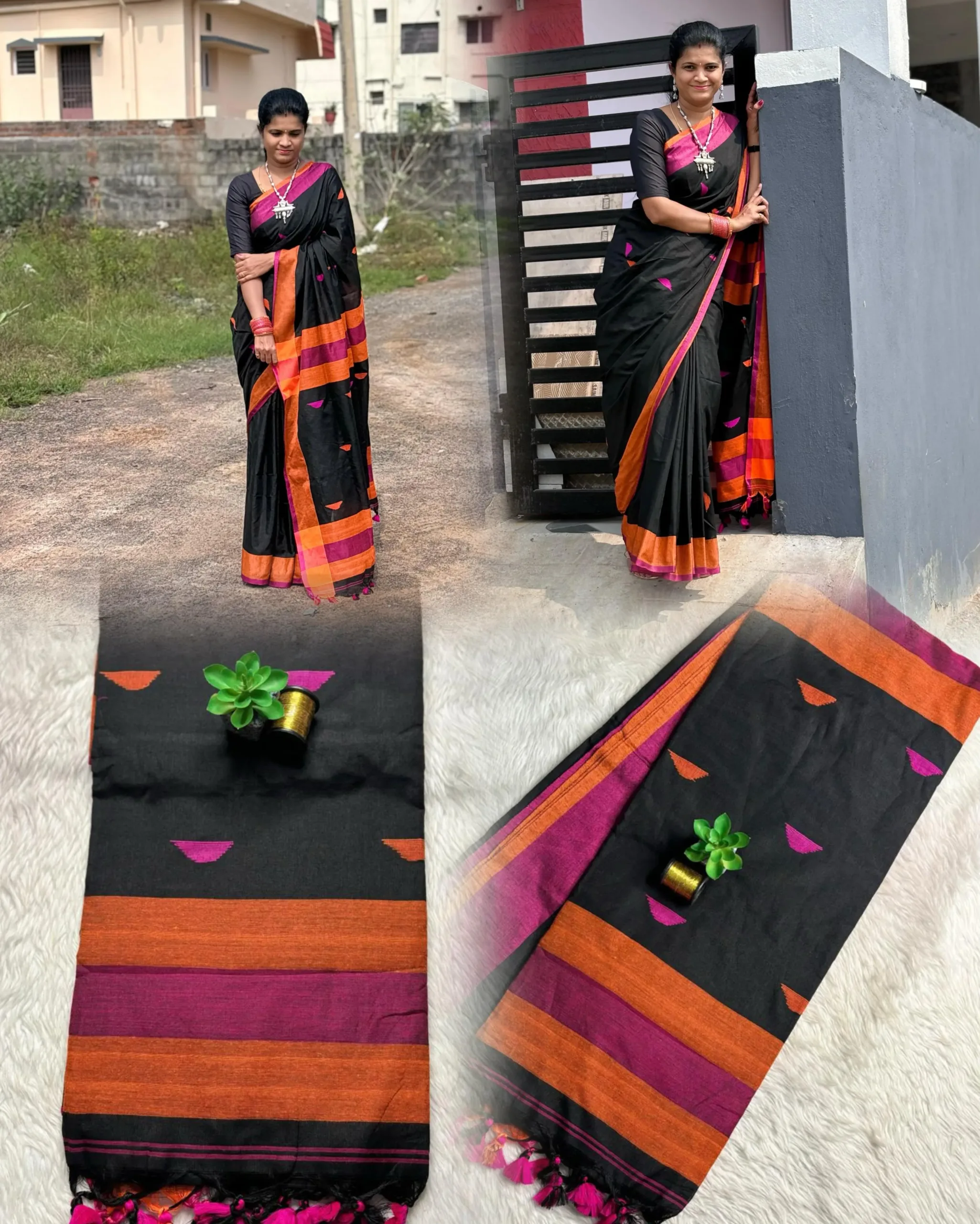 Khadi Cotton Sarees - Khadi Linen