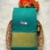 Madurai sungudi cotton tissue border zari line saree- with running blouse-Line tissue - KRTLSG
