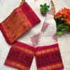 Madurai Sungudi cotton Kolam saree- with Blouse- KRWR - Kolam