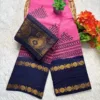 Madurai Sungudi cotton Kolam saree- with Blouse- KRLP - Kolam