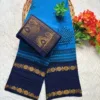 Madurai Sungudi cotton Kolam saree- with Blouse- KRLBB - Kolam