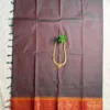 kanchi cotton saree with Running Blouse- Kanchi cotton- Double colour