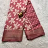 Dola silk saree with running blouse-dola silk-Light onion pink