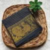 Sungudi Cotton Blouses - Zari checked Black Colour