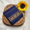Sungudi Cotton Blouses - veludhari design Blue Colour