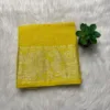 Sungudi Cotton Blouses - Silver Zari - Lemon yellow