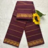 Madurai sungudi cotton Veludhari Small Self border -Maroon