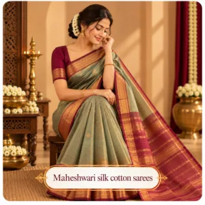 Maheshwari silk cotton sarees