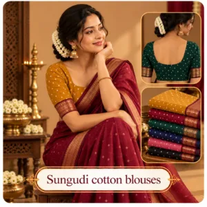 Sungudi cotton blouses